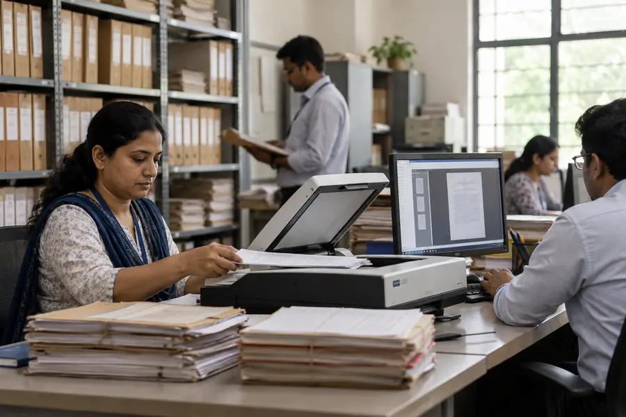 Illustrative photograph for document management