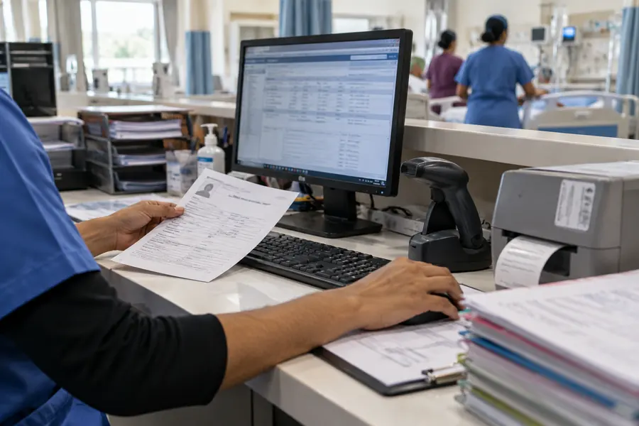 صورة توضيحية لموضوع ERP المستشفيات