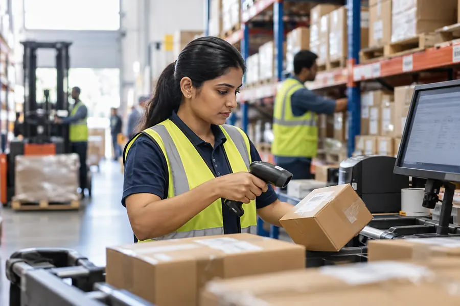 Illustrative photograph for warehouse management
