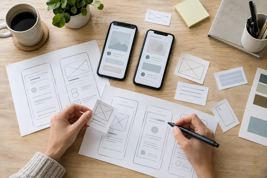 Illustrative photograph for mobile app design