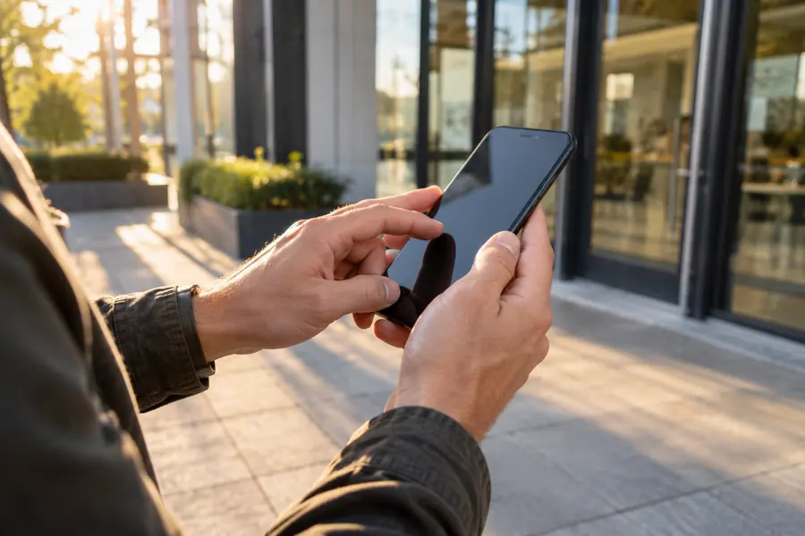 Illustrative photograph for mobile application development