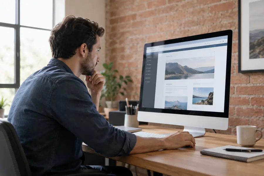 Illustrative photograph for web application development